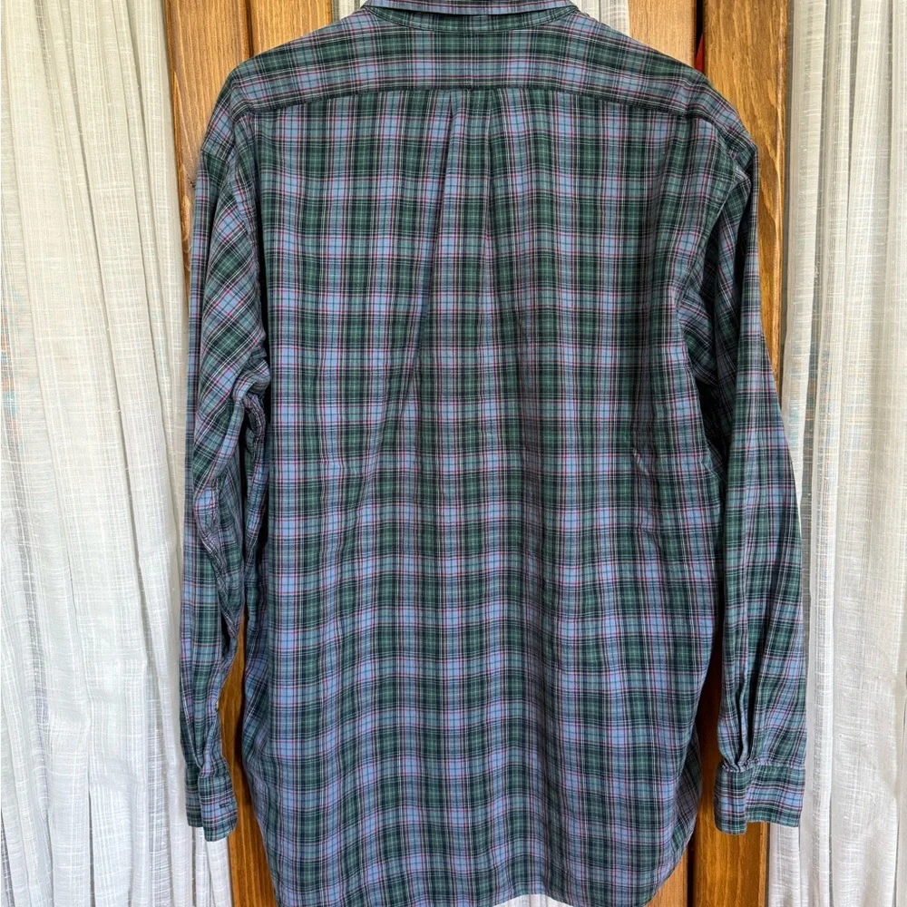 Ralph Lauren Blue and Red Plaid Button Down Shirt